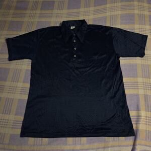 Vintage Champion Mesh Jersey Size XL Blue Collar Polo Shirt Blue Bar 70s Nylon